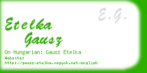 etelka gausz business card